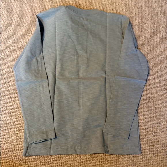 Bundle of Crewcuts Kids' Long Sleeve Tees - Green, Blue, and White (Size 4-5) - Picture 4 of 8